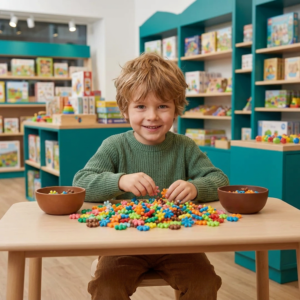 Montessori-Pflaumenblüten-Bausteinset