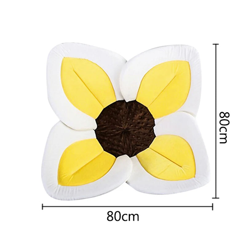 Baby Badematte in Blumenform – Rutschfeste Baby Badmatte