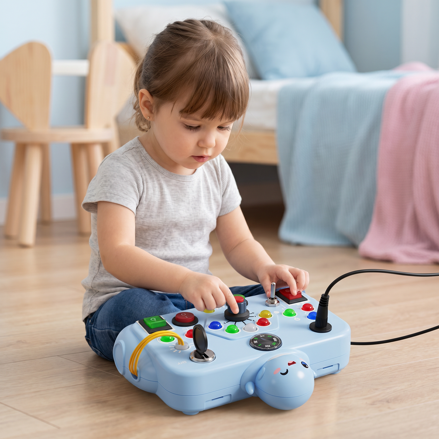 Montessori Aktivitätsspielzeug für Kinder – Lernspiel zur Förderung von Motorik, Verständnis & Kreativität