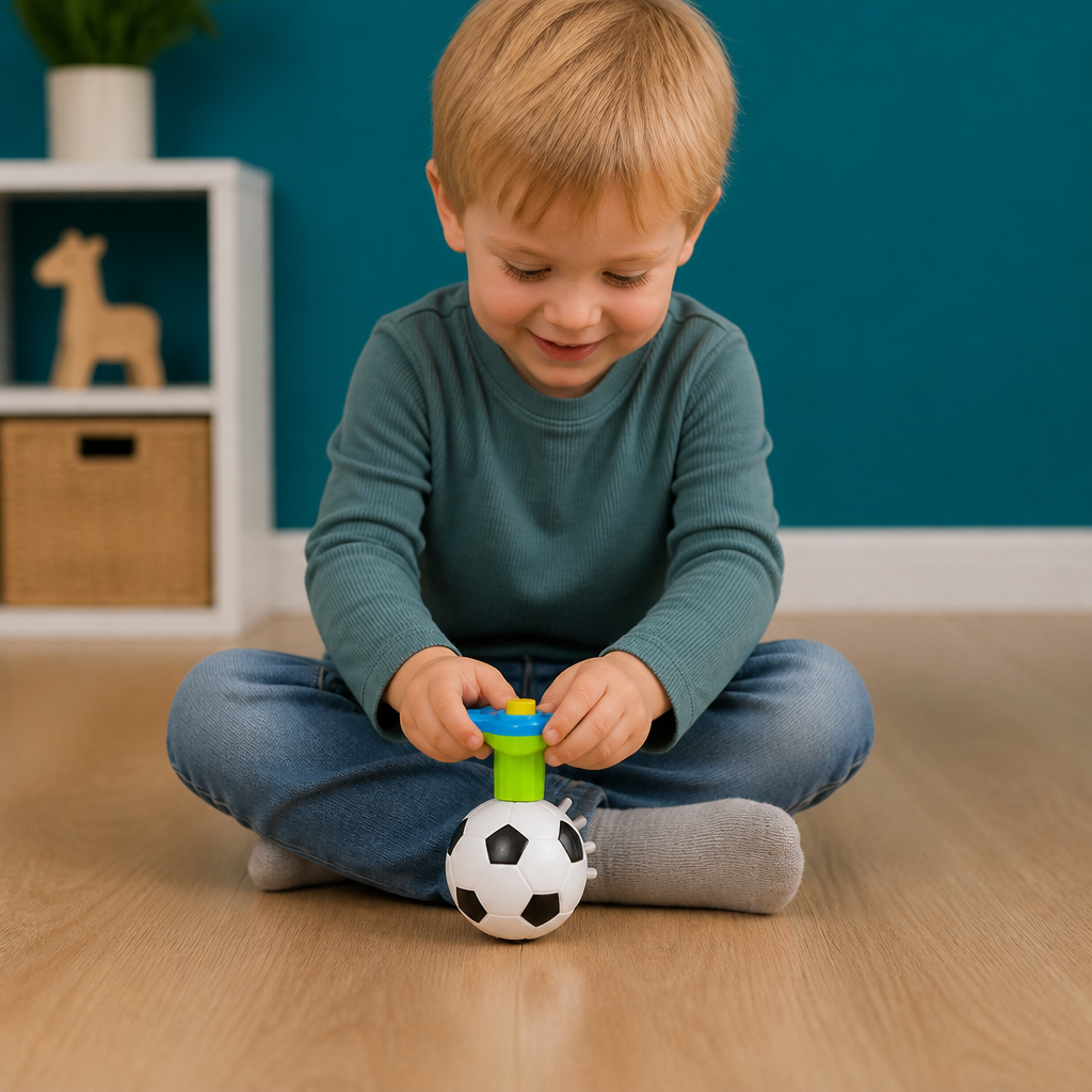 Interaktiver leuchtender Musikkreisel für Kinder