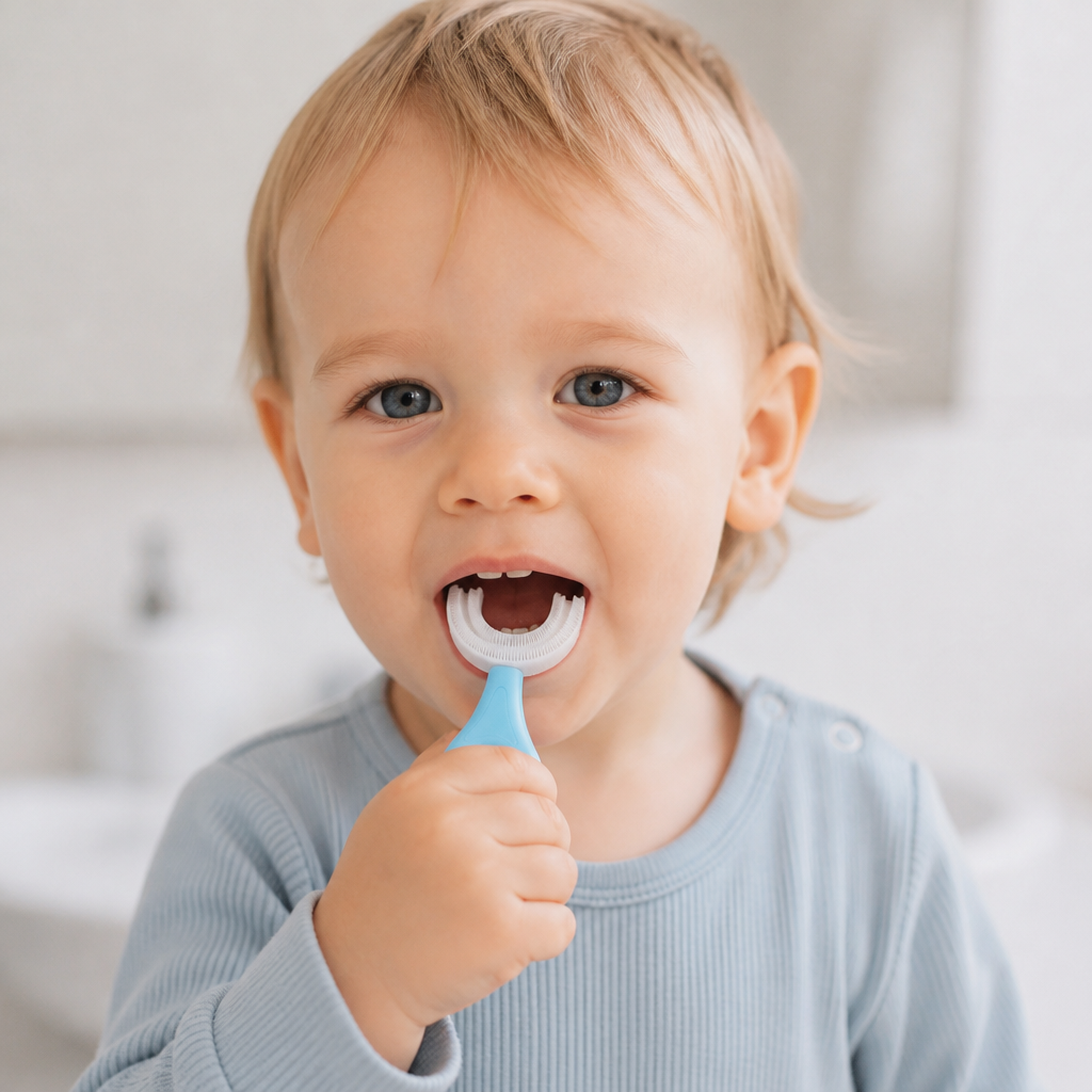 U-förmige Zahnbürste für Kinder