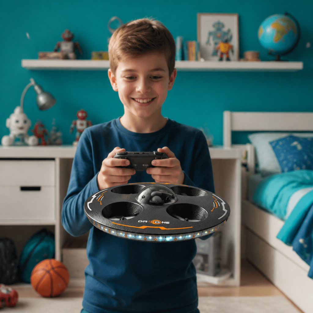 Ferngesteuerte LED-Fliegende-Untertasse-Drohne