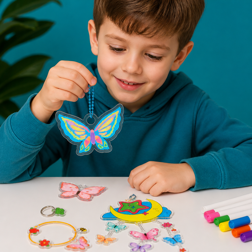 DIY-Schrumpfkunst-Set für Schlüsselanhänger & Charms für Kinder