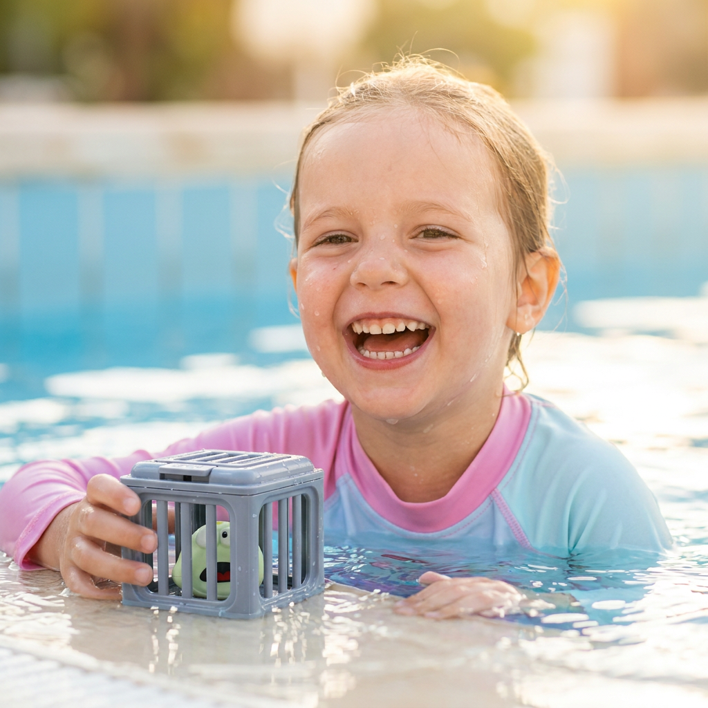 Kinder Tauchspielzeug Set – Unterwasser Pool Spielzeug mit Aufbewahrungsbox