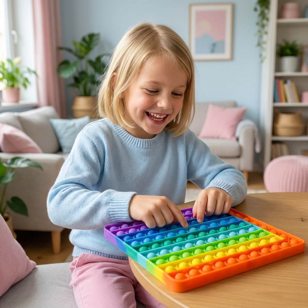 Rainbow Pop Math – Lernspielzeug zum Multiplizieren mit Fidget-Effekt