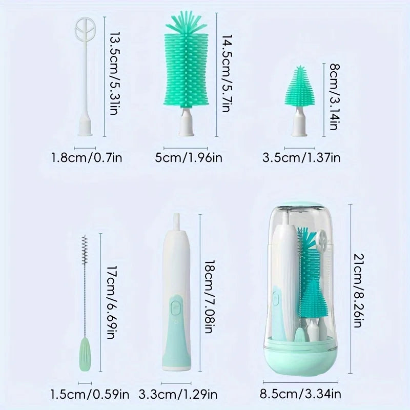 Praktischer 6in1 Baby Fläschchen Reiniger