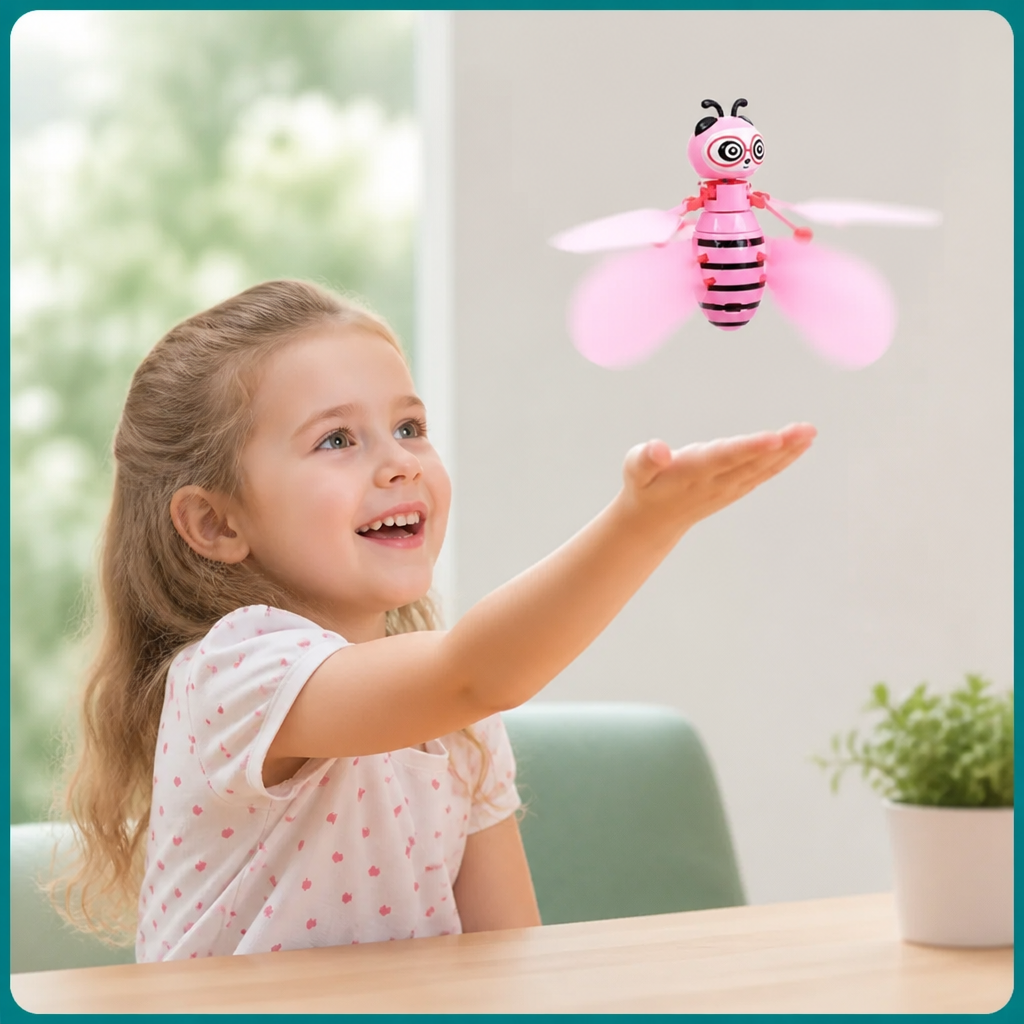 Handgesteuertes fliegendes Bienen-Spielzeug mit Bewegungssensor & LED-Lichtern