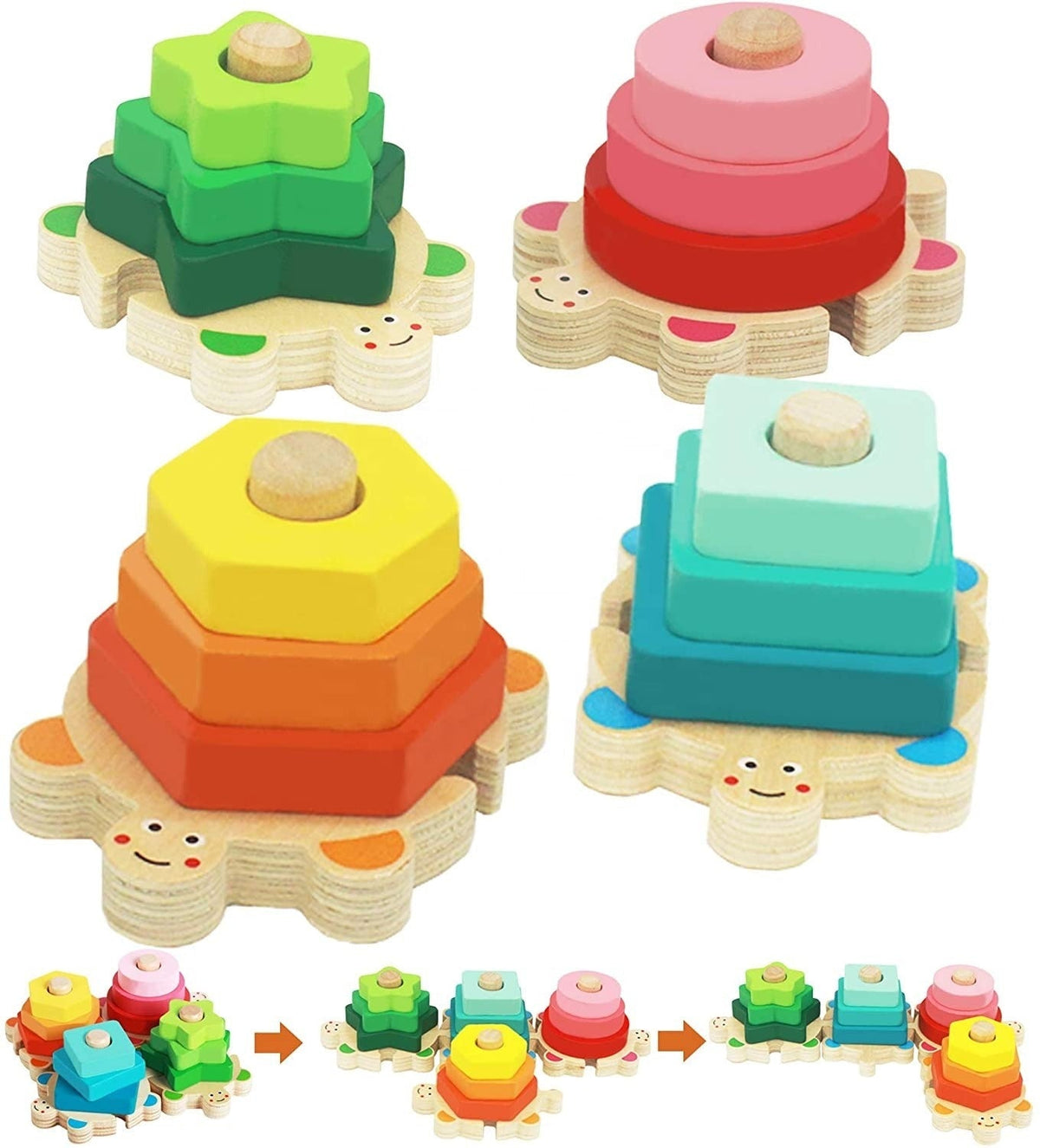 Spielerisches Lernen – Montessori Stapelspiel