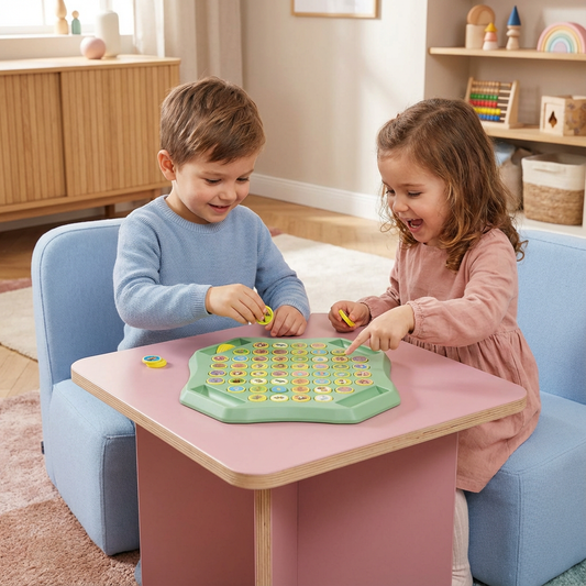 Memory Tiermünzen Familien Spielbrett