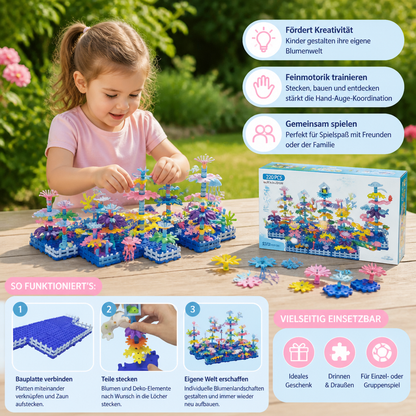 Kinder Blumengarten Steckspiel – Kreatives Bauset