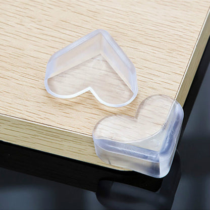 Herz Eckenschutz Transparent – Baby Sicherheits Eckenschützer für Möbel