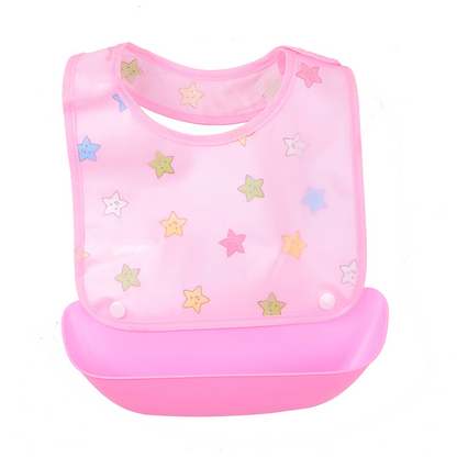 Baby Lätzchen mit Auffangschale – Wasserdichtes, Buntes Design für Mahlzeiten