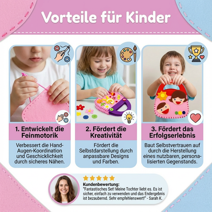 Sicheres Filz Täschen Set Zum Selber Nähen