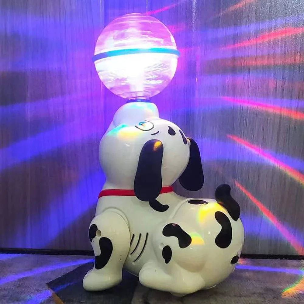 Tanzender Spielzeughund mit Lichterball – Interaktives Kinder-Spielzeug