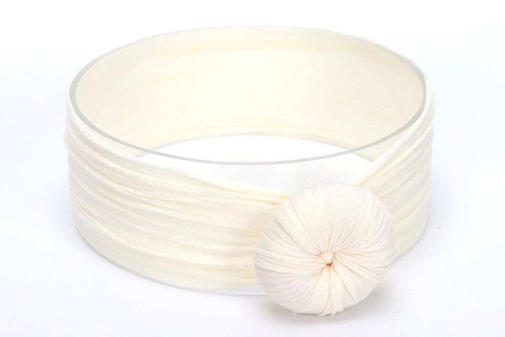 Baby Turban Stirnband Mädchen – Weiches Knotenmuster Haarband