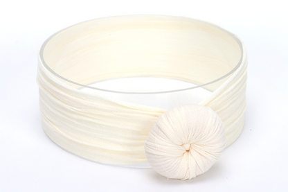 Baby Turban Stirnband Mädchen – Weiches Knotenmuster Haarband