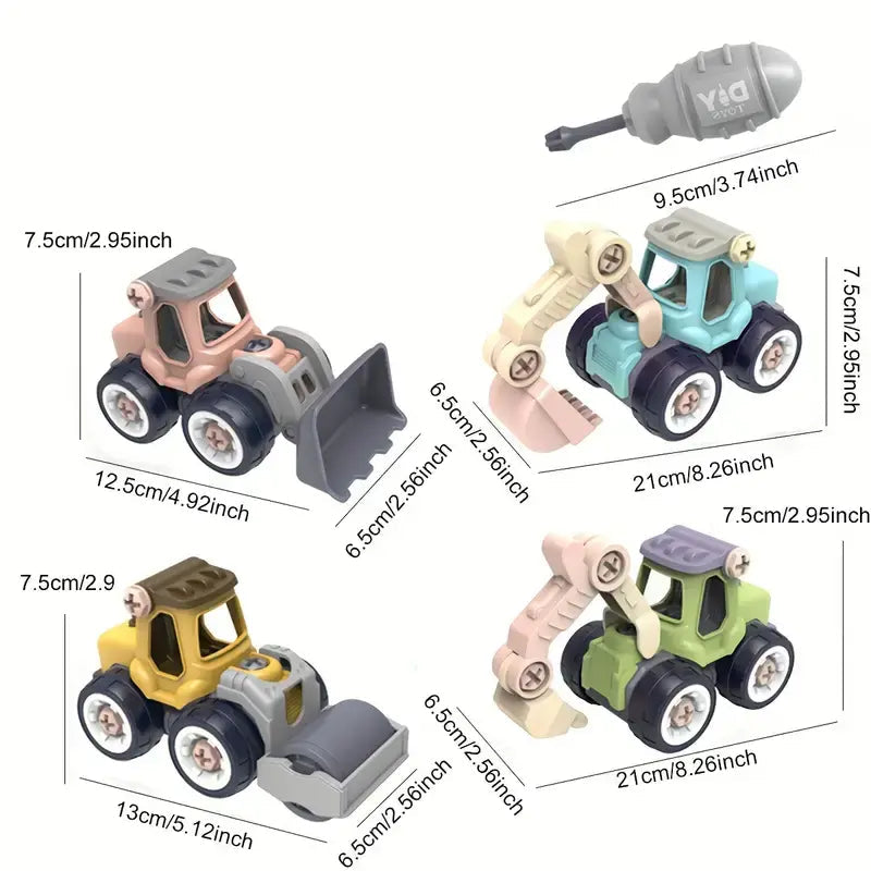Meisterhaftes Baustellenfahrzeug-Set