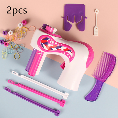 Elektrische Haarflechtmaschine für Kinder – DIY Flechtset mit Zubehör & Perlen