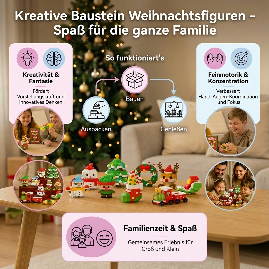 Kreative Baustein Weihnachtsfiguren - Spaß für die ganze Familie
