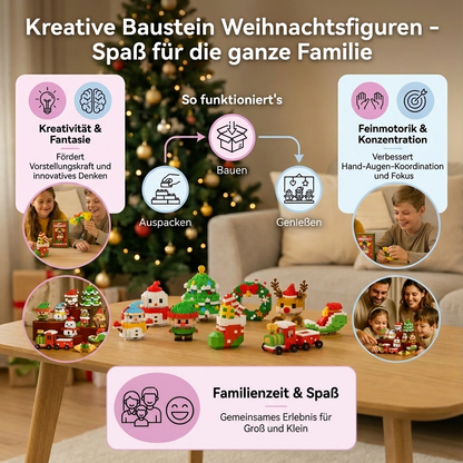 Kreative Baustein Weihnachtsfiguren - Spaß für die ganze Familie