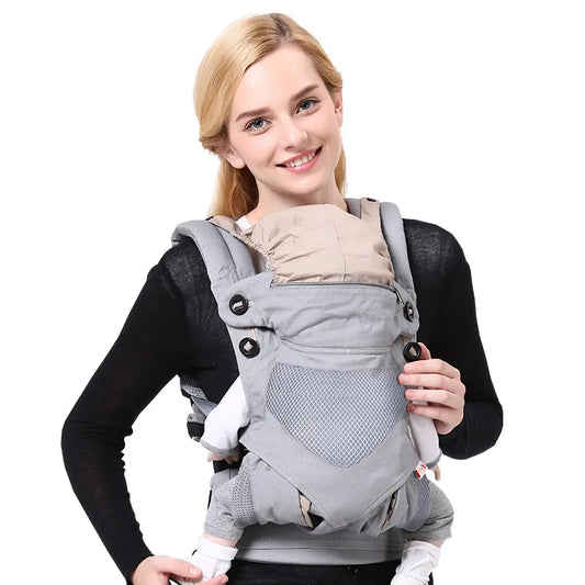Babytrage Ergonomisch – Verstellbare Bauchtrage mit Sitzstütze