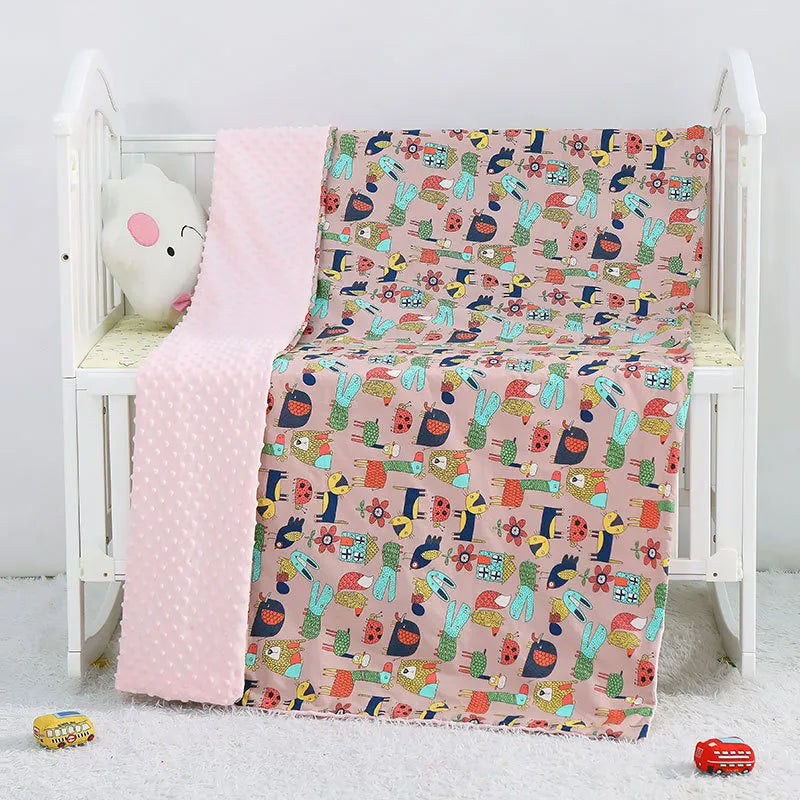 Weiche Baby-Decke – Kuschelige, doppelseitige Bettdecke für Babys