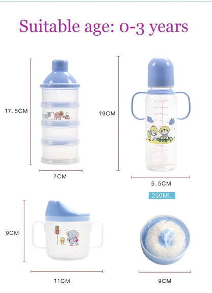 Baby Flaschen Set mit Tragetasche – Praktisches Aufbewahrungsset für Flaschen, Becher und Zubehör