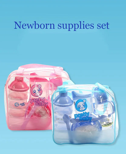 Baby Flaschen Set mit Tragetasche – Praktisches Aufbewahrungsset für Flaschen, Becher und Zubehör