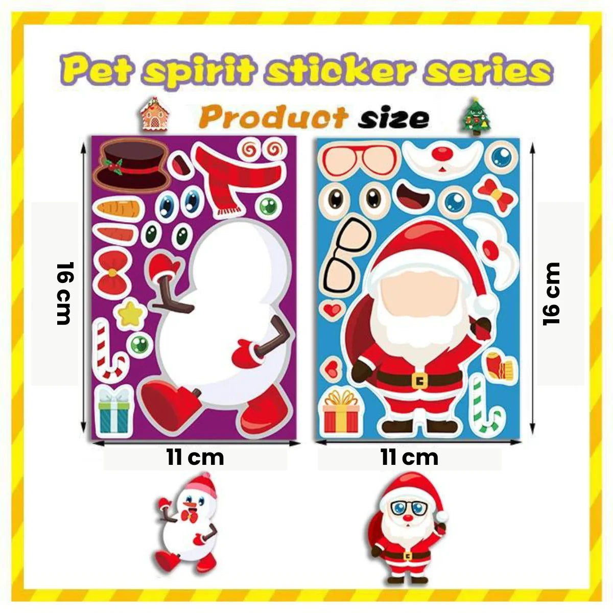 Verspielte Winter-Wunder - Weihnachtssticker für Kinder