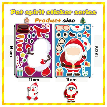 Verspielte Winter-Wunder - Weihnachtssticker für Kinder