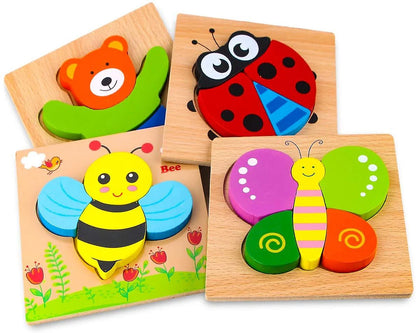 Fördert die Feinmotorik - Montessori-Tierpuzzle