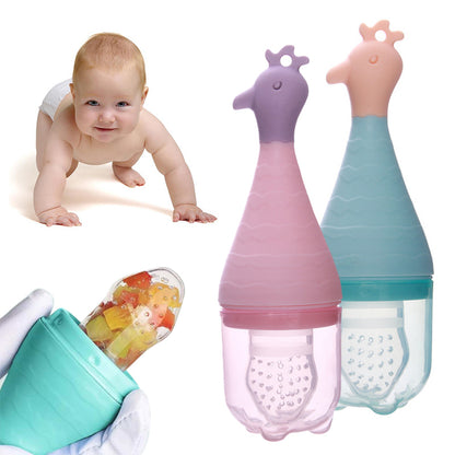 Baby Obst- und Gemüse Beißring – Fütterungshilfe mit Tier-Design