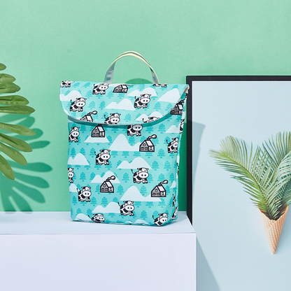 Wasserdichte Windeltasche mit Reißverschluss – Wetbag für Kinderwagen