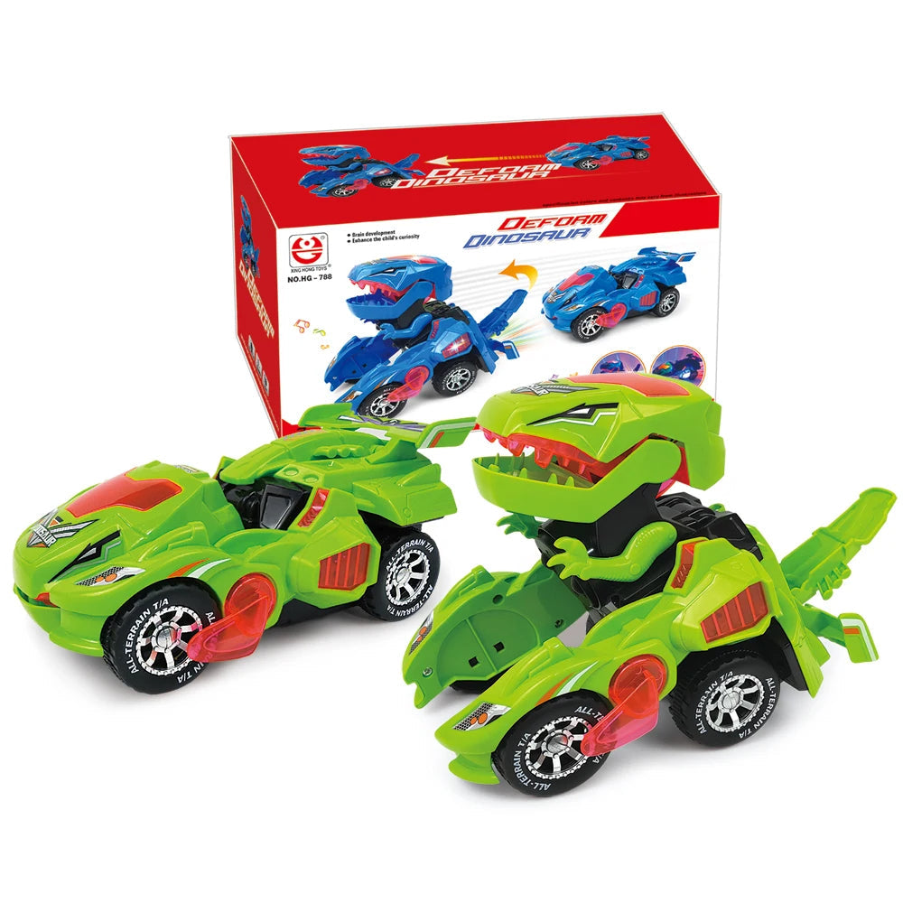 Dino-Transformer Auto – Automatische Verwandlung Mit Licht & Sound