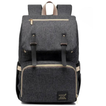 Wickelrucksack mit USB-Anschluss – Baby Rucksack mit Flaschenwärmer & Ladefunktion