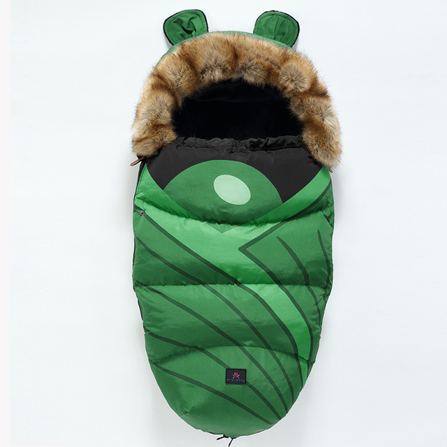 Warmer Kinderwagenschlafsack mit Kapuze für Babys und Neugeborene