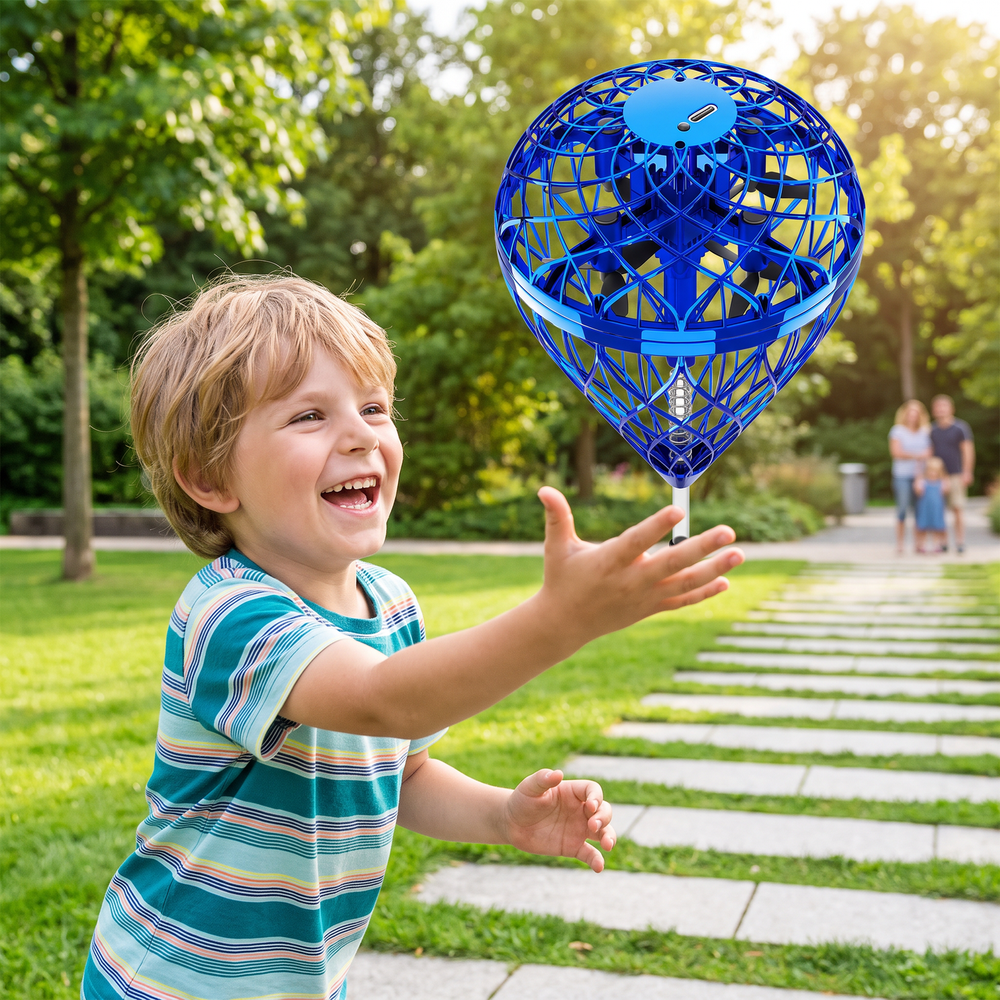 Fliegender Hüpf-Orb-Ball – Magisches Schwebe- & Wurfspielzeug für Kinder