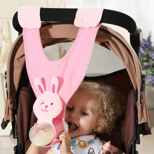 Baby Flaschenhalter für Kinderwagen – Trinkhilfe, Freihändig & Verstellbar