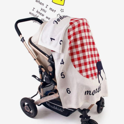Baby Meilenstein Decke – Monatsmarker für Babyfotos