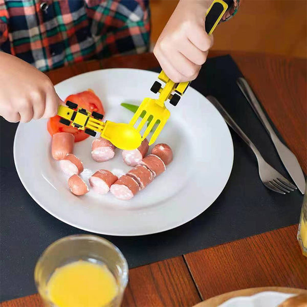Bulldozer Kindergeschirr Set