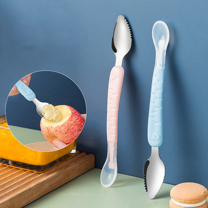 2-in-1 Silikon Löffel für Babys