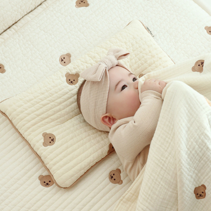 Baby Kopfkissen mit Memory-Schaum – Ergonomisches Kissen gegen Kopfverformung