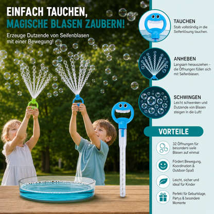 32-Loch-Seifenblasenstab – Riesiger Seifenblasenmacher für Kinder