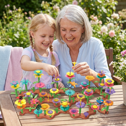Blumen-Garten Steckspiel für Kinder – Kreatives Pflanz & Lernspielzeug für kleine Gärtnerinnen und Gärtner