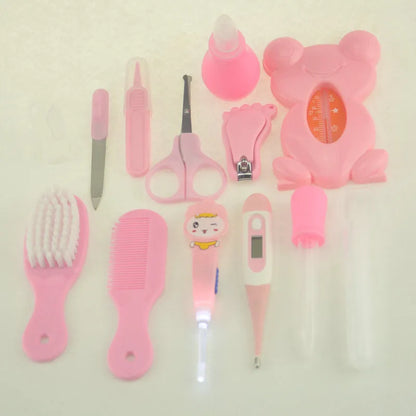 Baby Pflege Set mit Thermometer, Bürste und Nagelknipse