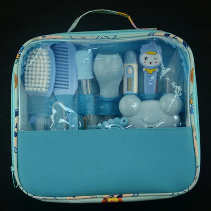 Baby Pflege Set mit Thermometer, Bürste und Nagelknipse