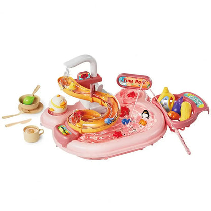 Interaktiver Wasserspaß – Spielküche und Angelset für Kinder