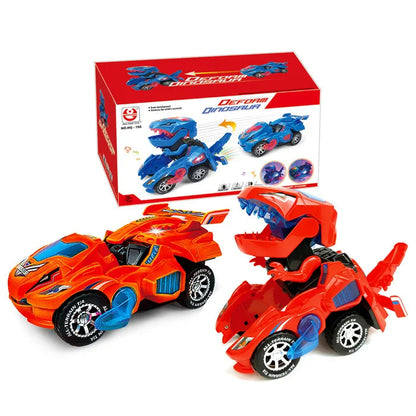 Dino-Transformer Auto – Automatische Verwandlung Mit Licht & Sound