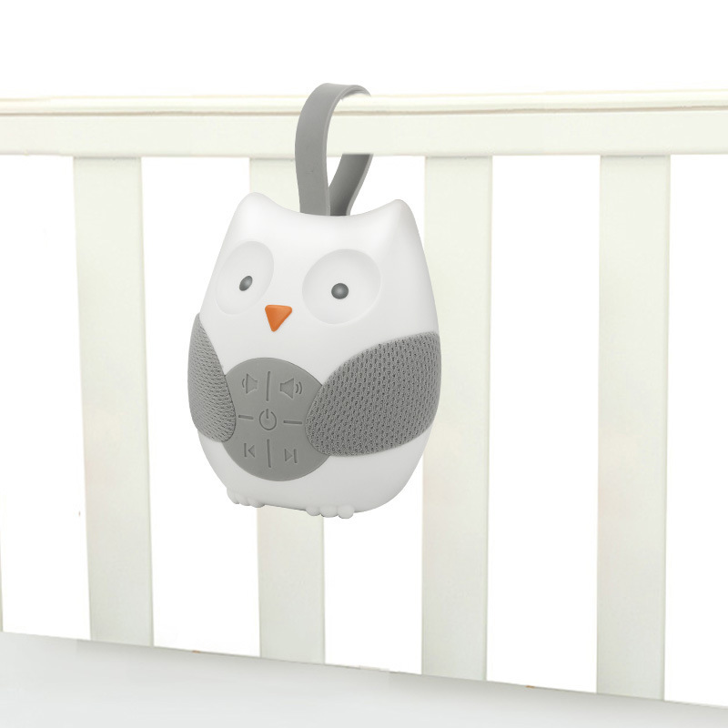 Einschlafhilfe Eule mit Musik & Geräuschen – Tragbarer Soundmaschine für Babys