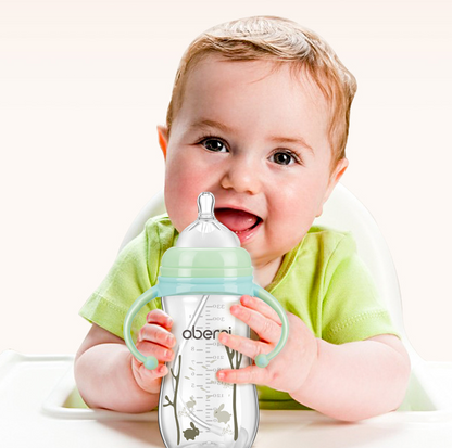 Babyflasche mit Griff – Weithalsflasche für Neugeborene